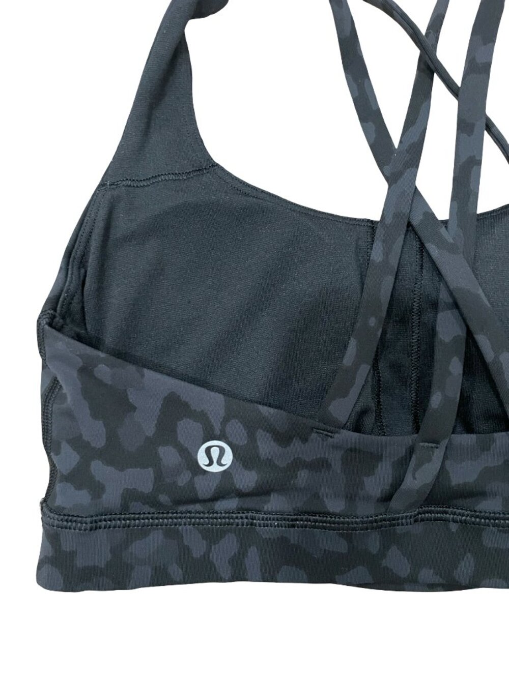 Lululemon Energy Bra Size 6 Formation Camo Deep Coal Multi W2AAJS Sports - Picture 10 of 11